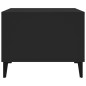 vidaXL Mesa de centro madera contrachapada negro 60x50x40 cm vidaXL Mesa de centro madera contrachapada negro 60x50x40 cm