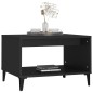 vidaXL Mesa de centro madera contrachapada negro 60x50x40 cm vidaXL Mesa de centro madera contrachapada negro 60x50x40 cm