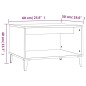 vidaXL Mesa de centro madera contrachapada negro 60x50x40 cm vidaXL Mesa de centro madera contrachapada negro 60x50x40 cm