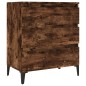 vidaXL Aparador madera contrachapada color roble ahumado 60x35x70 cm vidaXL Aparador madera contrachapada color roble ahumado 60x35x70 cm