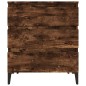 vidaXL Aparador madera contrachapada color roble ahumado 60x35x70 cm vidaXL Aparador madera contrachapada color roble ahumado 60x35x70 cm