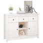 vidaXL Aparador de madera maciza de pino blanco 100x35x74,5 cm