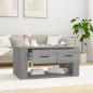 vidaXL Mesa de centro madera contrachapada gris Sonoma 80x50x40 cm vidaXL Mesa de centro madera contrachapada gris Sonoma 80x50x40 cm