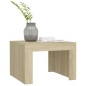 vidaXL Mesa de centro de madera contrachapada color roble 50x50x35 cm vidaXL Mesa de centro de madera contrachapada color roble 50x50x35 cm