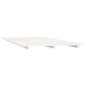 vidaXL Estructura de cama madera maciza de pino blanco 135x190 cm