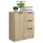 vidaXL Aparador de madera contrachapada color roble Sonoma 60x30x70 cm vidaXL Aparador de madera contrachapada color roble Sonoma 60x30x70 cm