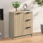 vidaXL Aparador de madera contrachapada color roble Sonoma 60x30x70 cm vidaXL Aparador de madera contrachapada color roble Sonoma 60x30x70 cm