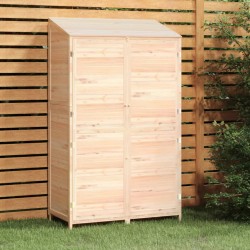 vidaXL Cobertizo de jardín madera maciza de abeto 102x52x174,5 cm