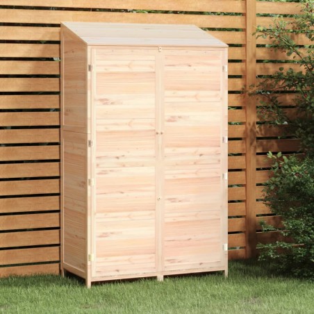 vidaXL Cobertizo de jardín madera maciza de abeto 102x52x174,5 cm