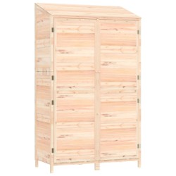 vidaXL Cobertizo de jardín madera maciza de abeto 102x52x174,5 cm