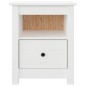 vidaXL Mesitas de noche 2 uds madera maciza de pino blanco 40x35x49 cm vidaXL Mesitas de noche 2 uds madera maciza de pino blanco 40x35x49 cm