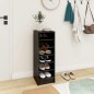 vidaXL Mueble zapatero madera contrachapada gris brillo 31,5x35x90 cm vidaXL Mueble zapatero madera contrachapada gris brillo 31,5x35x90 cm
