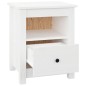 vidaXL Mesitas de noche 2 uds madera maciza de pino blanco 40x35x49 cm vidaXL Mesitas de noche 2 uds madera maciza de pino blanco 40x35x49 cm