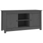 vidaXL Mueble de TV de madera maciza de pino gris 103x36,5x52 cm vidaXL Mueble de TV de madera maciza de pino gris 103x36,5x52 cm