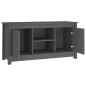 vidaXL Mueble de TV de madera maciza de pino gris 103x36,5x52 cm vidaXL Mueble de TV de madera maciza de pino gris 103x36,5x52 cm