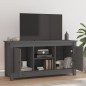 vidaXL Mueble de TV de madera maciza de pino gris 103x36,5x52 cm vidaXL Mueble de TV de madera maciza de pino gris 103x36,5x52 cm