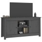 vidaXL Mueble de TV de madera maciza de pino gris 103x36,5x52 cm vidaXL Mueble de TV de madera maciza de pino gris 103x36,5x52 cm