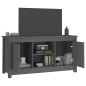 vidaXL Mueble de TV de madera maciza de pino gris 103x36,5x52 cm vidaXL Mueble de TV de madera maciza de pino gris 103x36,5x52 cm