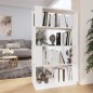 vidaXL Estantería/divisor de espacios madera pino blanco 80x25x132 cm vidaXL Estantería/divisor de espacios madera pino blanco 80x25x132 cm