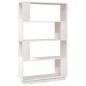vidaXL Estantería/divisor de espacios madera pino blanco 80x25x132 cm vidaXL Estantería/divisor de espacios madera pino blanco 80x25x132 cm