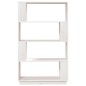 vidaXL Estantería/divisor de espacios madera pino blanco 80x25x132 cm vidaXL Estantería/divisor de espacios madera pino blanco 80x25x132 cm
