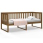 vidaXL Sofá cama de madera maciza de pino marrón miel 90x190 cm vidaXL Sofá cama de madera maciza de pino marrón miel 90x190 cm