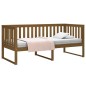 vidaXL Sofá cama de madera maciza de pino marrón miel 90x190 cm vidaXL Sofá cama de madera maciza de pino marrón miel 90x190 cm