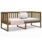 vidaXL Sofá cama de madera maciza de pino marrón miel 90x190 cm vidaXL Sofá cama de madera maciza de pino marrón miel 90x190 cm