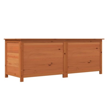 vidaXL Baúl para cojines madera de abeto maciza marrón 150x50x56 cm