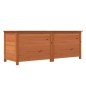 vidaXL Baúl para cojines madera de abeto maciza marrón 150x50x56 cm vidaXL Baúl para cojines madera de abeto maciza marrón 150x50x56 cm