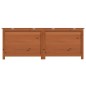 vidaXL Baúl para cojines madera de abeto maciza marrón 150x50x56 cm vidaXL Baúl para cojines madera de abeto maciza marrón 150x50x56 cm
