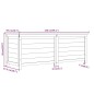 vidaXL Baúl para cojines madera de abeto maciza marrón 150x50x56 cm vidaXL Baúl para cojines madera de abeto maciza marrón 150x50x56 cm