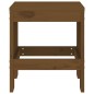 vidaXL Taburetes de jardín 2 uds madera pino marrón miel 40x36x45 cm