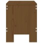 vidaXL Taburetes de jardín 2 uds madera pino marrón miel 40x36x45 cm