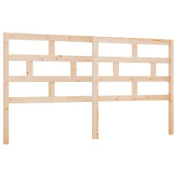 vidaXL Cabecero de cama madera maciza de pino 186x4x100 cm