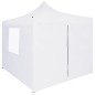 vidaXL Carpa plegable profesional con 4 paredes acero blanco 3x3 m vidaXL Carpa plegable profesional con 4 paredes acero blanco 3x3 m