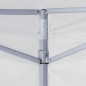 vidaXL Carpa plegable profesional con 4 paredes acero blanco 3x3 m vidaXL Carpa plegable profesional con 4 paredes acero blanco 3x3 m