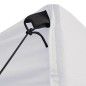 vidaXL Carpa plegable profesional con 4 paredes acero blanco 3x3 m vidaXL Carpa plegable profesional con 4 paredes acero blanco 3x3 m