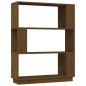 vidaXL Estantería/divisor madera de pino marrón miel 80x25x101 cm vidaXL Estantería/divisor madera de pino marrón miel 80x25x101 cm