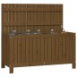vidaXL Caja de almacenaje jardín madera pino marrón miel 115x49x60 cm vidaXL Caja de almacenaje jardín madera pino marrón miel 115x49x60 cm