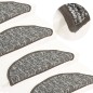 vidaXL Alfombras de peldaños de escalera 15 uds antracita 56x20 cm vidaXL Alfombras de peldaños de escalera 15 uds antracita 56x20 cm