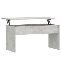 vidaXL Mesa de centro contrachapada gris hormigón 102x50,5x52,5 cm