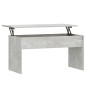 vidaXL Mesa de centro contrachapada gris hormigón 102x50,5x52,5 cm vidaXL Mesa de centro contrachapada gris hormigón 102x50,5x52,5 cm
