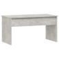 vidaXL Mesa de centro contrachapada gris hormigón 102x50,5x52,5 cm vidaXL Mesa de centro contrachapada gris hormigón 102x50,5x52,5 cm