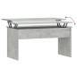 vidaXL Mesa de centro contrachapada gris hormigón 102x50,5x52,5 cm vidaXL Mesa de centro contrachapada gris hormigón 102x50,5x52,5 cm