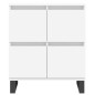 vidaXL Aparador de madera contrachapada blanco 60x35x70 cm vidaXL Aparador de madera contrachapada blanco 60x35x70 cm