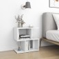 vidaXL Mesita de noche madera contrachapada blanco 50x30x51,5cm vidaXL Mesita de noche madera contrachapada blanco 50x30x51,5cm