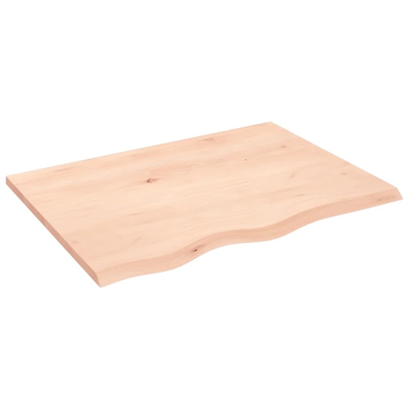 vidaXL Estante de pared madera maciza de roble sin tratar 80x60x2 cm vidaXL Estante de pared madera maciza de roble sin tratar 80x60x2 cm