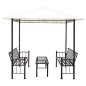 vidaXL Pérgola de jardín con mesa y bancos 2,5x1,5x2,4 m vidaXL Pérgola de jardín con mesa y bancos 2,5x1,5x2,4 m