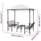 vidaXL Pérgola de jardín con mesa y bancos 2,5x1,5x2,4 m vidaXL Pérgola de jardín con mesa y bancos 2,5x1,5x2,4 m